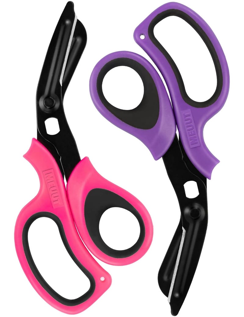 MEUUT 2 Pack Trauma Shears Patented Bandage Scissors - Medical Supplies with 8 inch Heavy Duty Medical Scissors for EMT Workers Nurses - Image 1