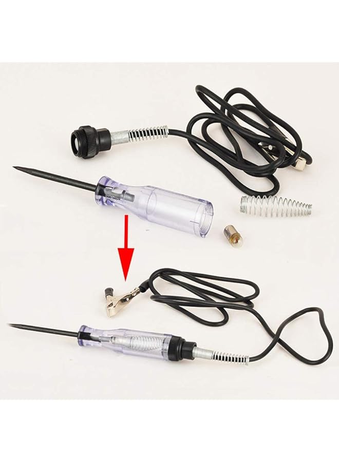 2 Pcs 6-12-24V Dc Car Circuit Tester Light, Automotive Electrical Volt Test Light/Long Probe For Wire/Fuse/Socket And More - Image 4