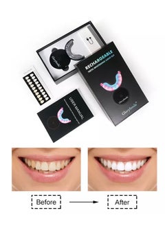 GlorySmile Wireless Rechargeable Teeth Whitening Light Kit Black Luxury Home Tooth Cleaning Set Stain & Plaque Removal With Max Effect Unisex  - Image 2