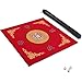 GUSTARIA Mahjong Mat with 3 Dice Anti Slip and Noise Reduction Table Cover for Mahjong Poker Card Board Tile Games Red 315 inches - Image 2