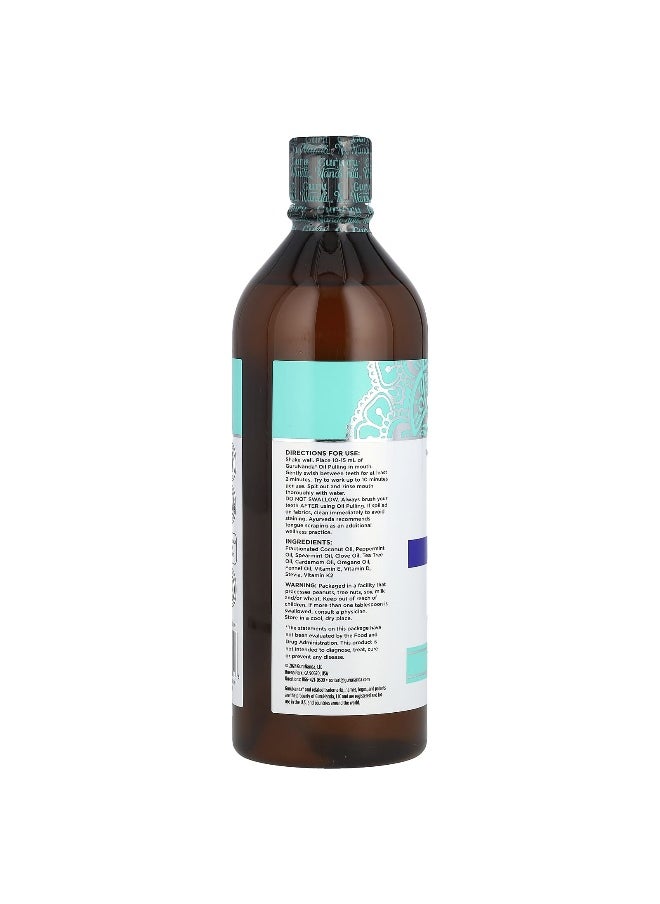 GuruNanda - GuruNanda, Natural Oil Pulling Oral Rinse, Coconut + Mint, 16 fl oz (473 ml) - Image 1