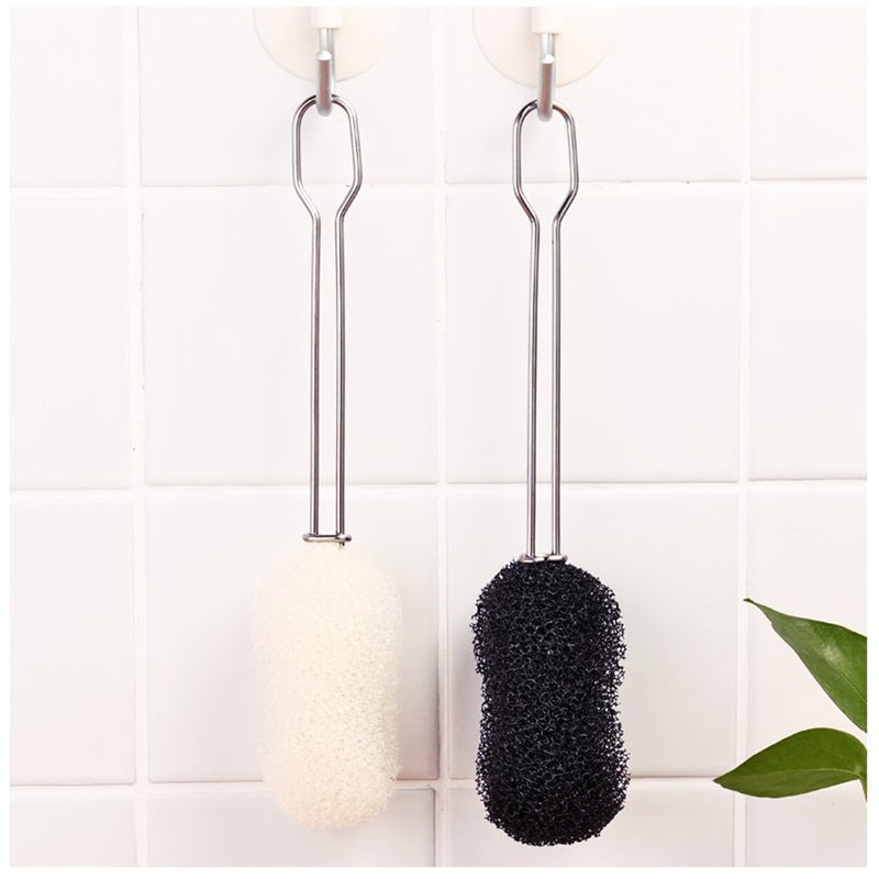 4 pcs Stainless Steel Brush Feeding Bottle Cleaning Brush Glass Cup Brush Water Mug Brush for Home Kitchen (Black) - Image 5