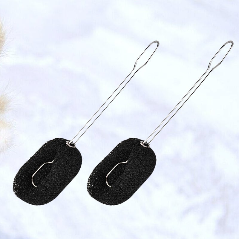 4 pcs Stainless Steel Brush Feeding Bottle Cleaning Brush Glass Cup Brush Water Mug Brush for Home Kitchen (Black) - Image 1