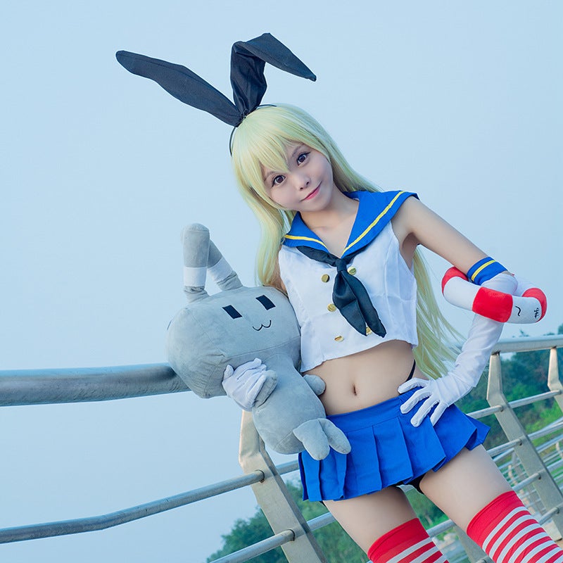 Kantai Collection Shimakaze Cosplay Schoolgirl Outfit Shoes (35-40 yards) take a note of the code number