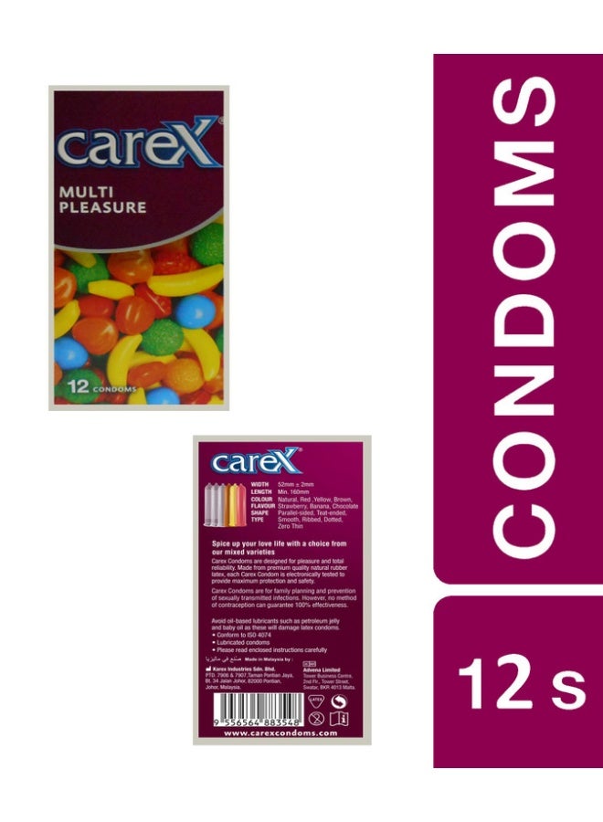 careX Multi Pleasure Condoms | Different Everytime | 12 Count - Image 3