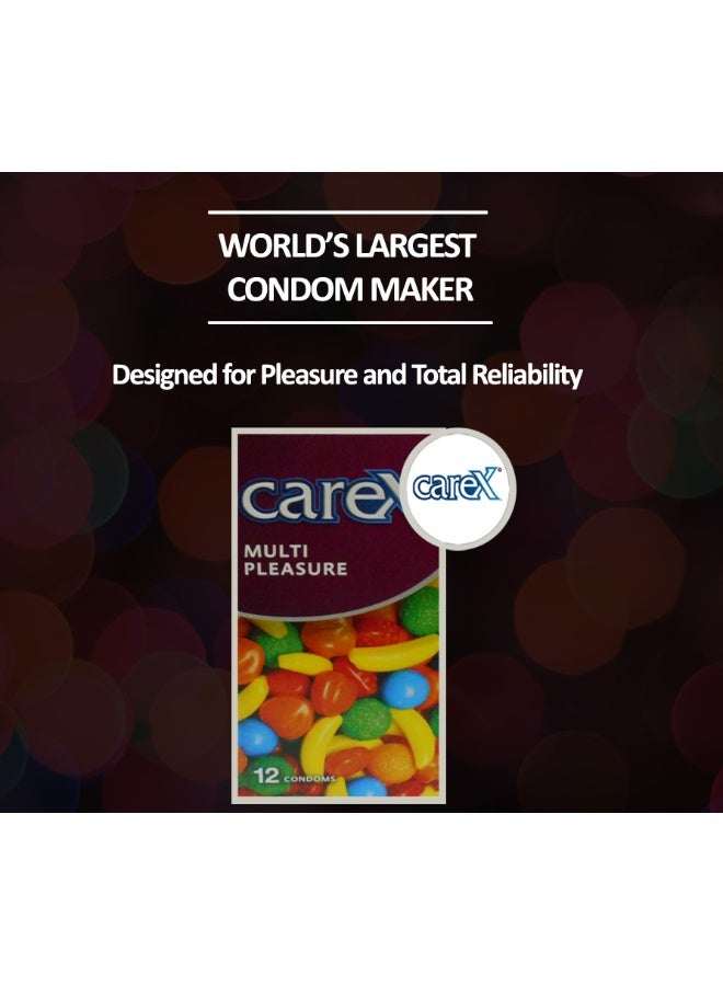 careX Multi Pleasure Condoms | Different Everytime | 12 Count - Image 4