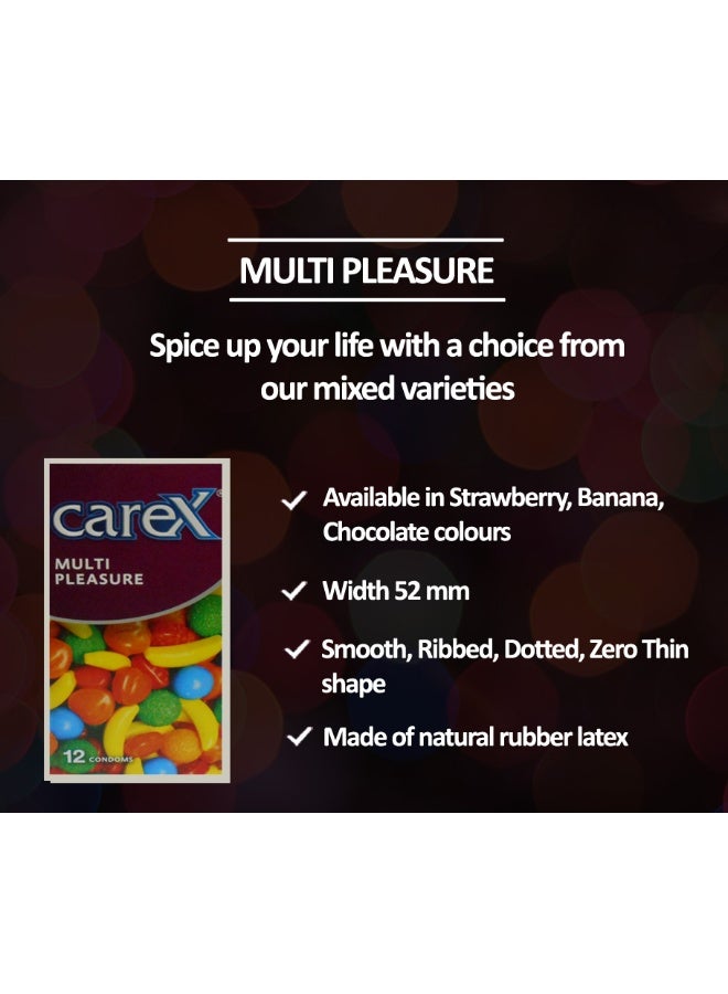 careX Multi Pleasure Condoms | Different Everytime | 12 Count - Image 5