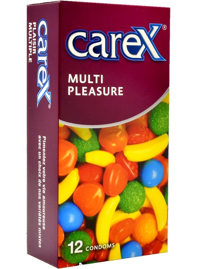 careX Multi Pleasure Condoms | Different Everytime | 12 Count - Image 2