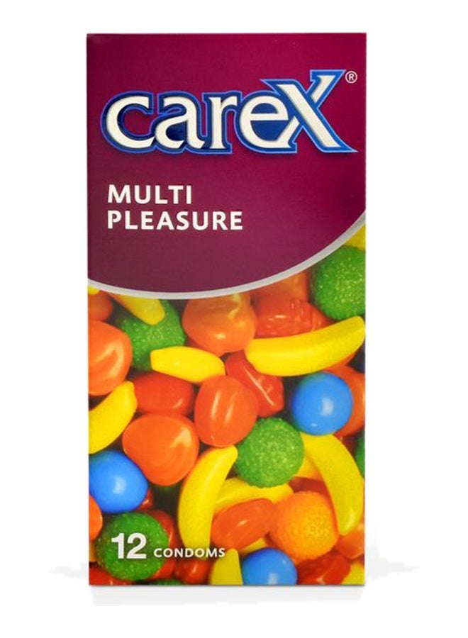 careX Multi Pleasure Condoms | Different Everytime | 12 Count - Image 1