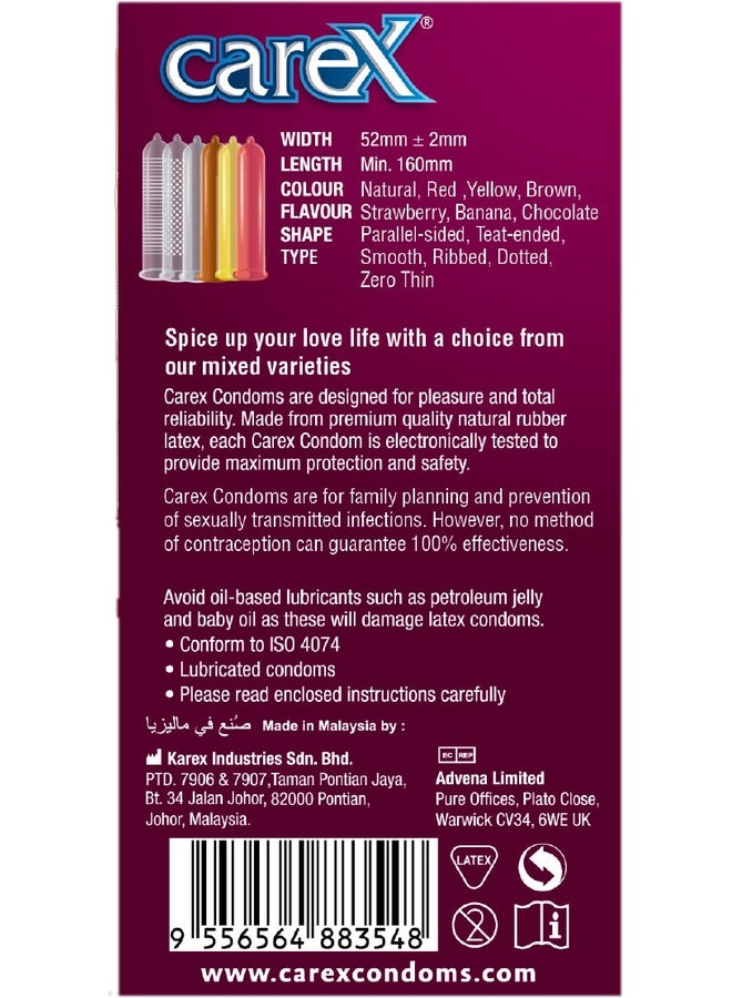 careX Multi Pleasure Condoms | Different Everytime | 12 Count - Image 3