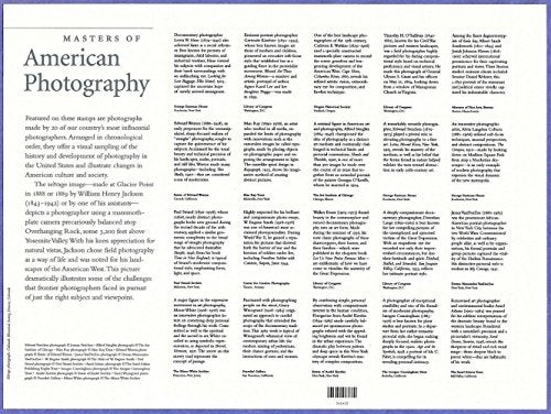 USPS Masters of American Photography Collectible Sheet of 20 37 Cent Stamps Scott 3649 - Image 2