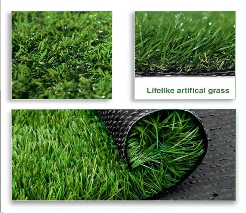 innovative edge innovative edge 25 MM Polypropylene Solid Artificial Grass CarpetSize 2x3 Feet  - Image 3