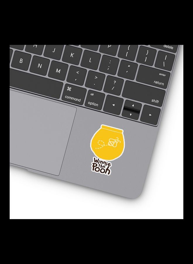 RKN Pooh Honey Pot Vinyl Stickers For Laptop 3inch - Image 2
