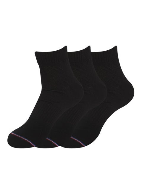 future socks short pack of 3 black size 40-45 cotton