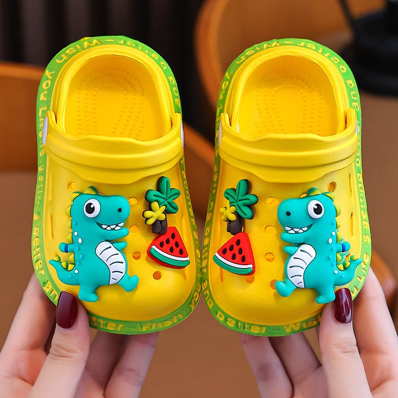 Children'S Cave Shoes Summer Girls 3-6 Years Old Cute Soft Bottom Non-Slip Outdoor Children'S Beach Shoes Eva Baby Slippers - Image 1