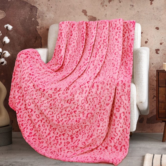 PINK BLANKET FOR WOMEN CHEETAH PRINT BLANKET PINK GIFTS FOR WOMEN MOTHER GIRLS SOFT WARM LEOPARD PRINT THROW BLANKET FOR BIRTHDAY GIFTS 50X60