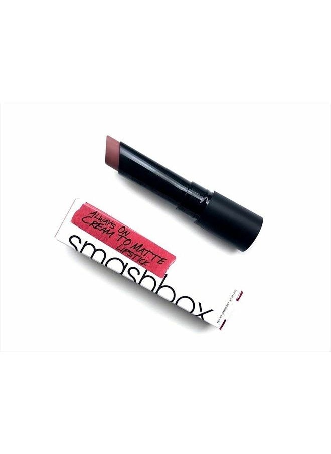 SmashBox - Always On Cream To Matte Lipstick Stepping Out, Matte Lipstick, 0.7 Ounce - Image 1