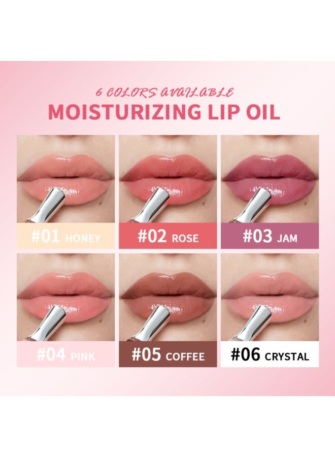 lakerain Moisturizing Lip Oil Lipstick Coating Gloss Silky Soft Smooth Hydrating Essence Lips Oil Lip Makeup Base Oils Lips Gloss Oil Long Lasting Lip Stain Lightweight Lip Tint Glow Lip Tint Oil Honey 01 - Image 3