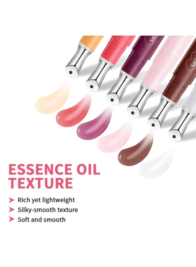 lakerain Moisturizing Lip Oil Lipstick Coating Gloss Silky Soft Smooth Hydrating Essence Lips Oil Lip Makeup Base Oils Lips Gloss Oil Long Lasting Lip Stain Lightweight Lip Tint Glow Lip Tint Oil Honey 01 - Image 4