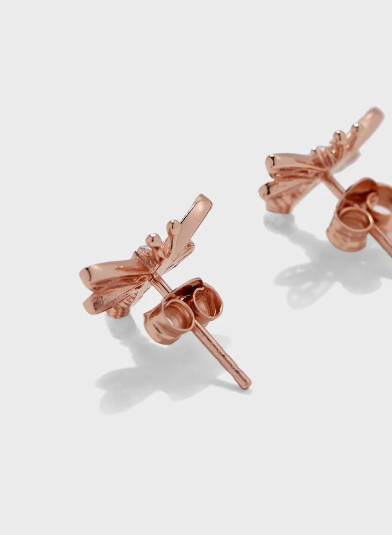 OLIVIA BURTON OBJAME146 Dancing Dragonfly Stud Earrings