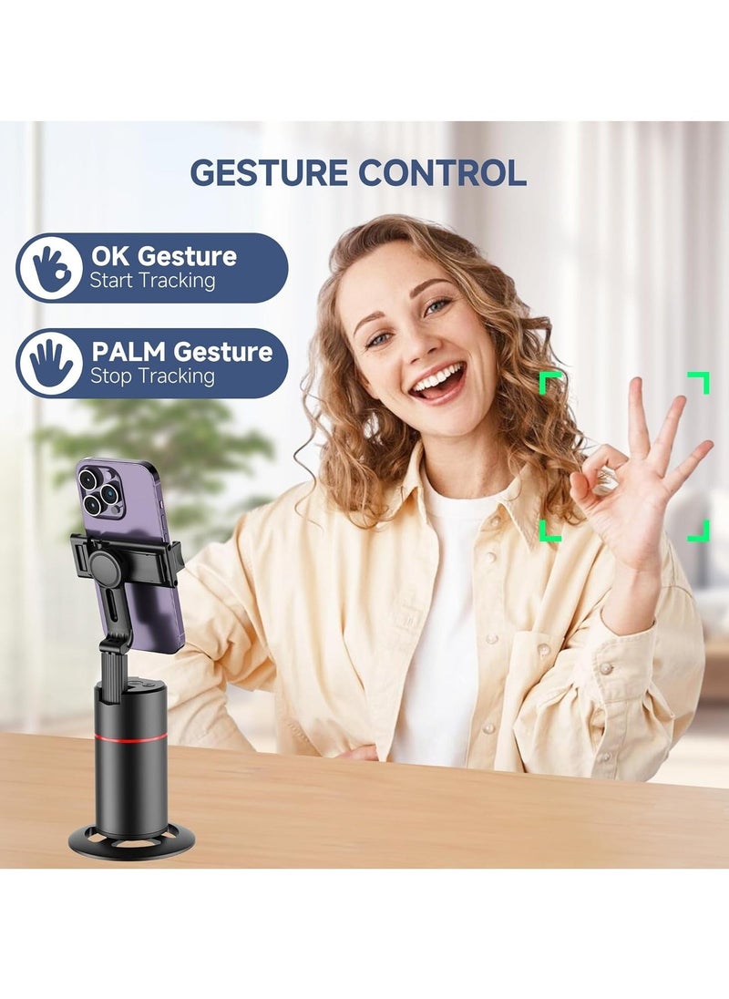 JAJEEK Auto Face Tracking Tripod – Smart 360° Rotation Body Phone Camera Mount for Vlogs & TikTok with Remote, Extendable, Rechargeable (Black), Perfect for Selfies, Live Streaming, and Content Creation - Image 5
