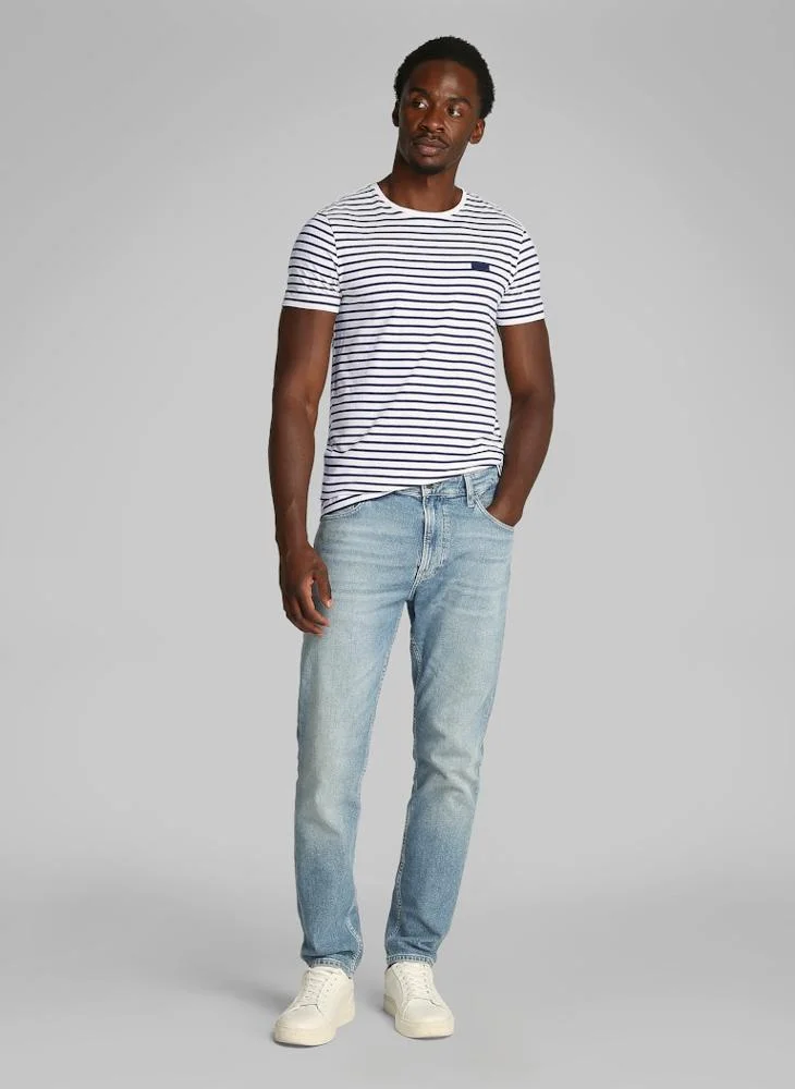 CALVIN KLEIN Stretch Slim Stripe T-Shirt