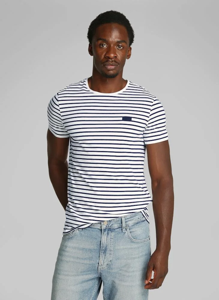 CALVIN KLEIN Stretch Slim Stripe T-Shirt