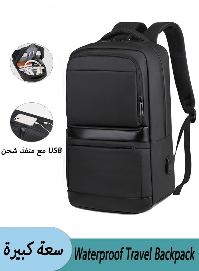 Royal Extra Large 35L Travel Laptop Backpack ,  Water Resistant College School Computer Bag for 16 Inch Laptop and Notebook, Airline Approved Business Work Bag  Anti Theft Computer Bag Work College School Bookbags Gifts,for Men Women (Black) - Image 1