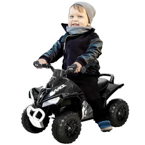 Aosom NO Power Kids Ride On Push Car Ride Racer FoottoFloor Sliding Car Walking ATV Toy with Music Lights for 153 Years Old Black - Image 1