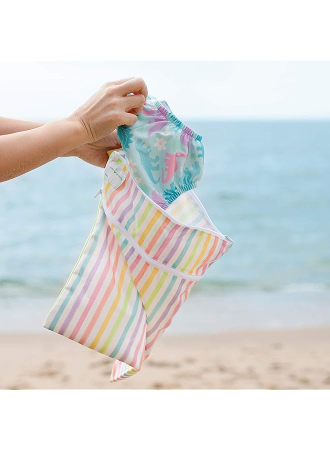 green sprouts Wet And Dry Bag Stores Wet And Dry Items Separately Use For Swim Wear Diapers Underwear Clothes And - Image 3