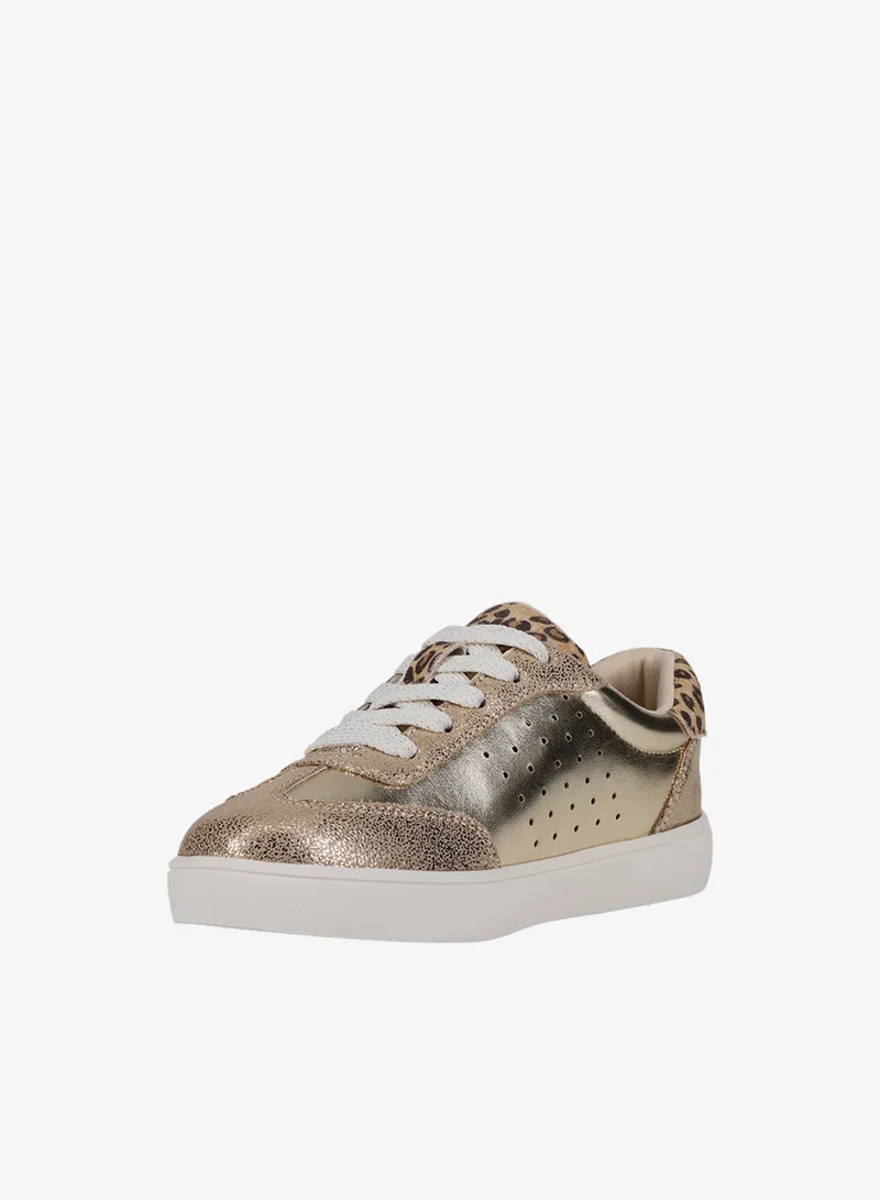 Michael Kors JEM SCOTTY Textured Low-Top Sneakers