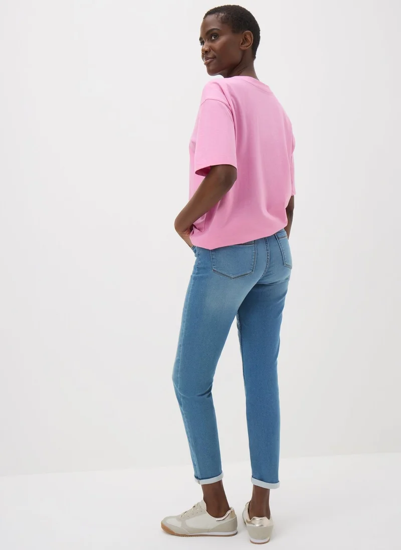 Matalan Lightwash Relaxed Skinny Jeans