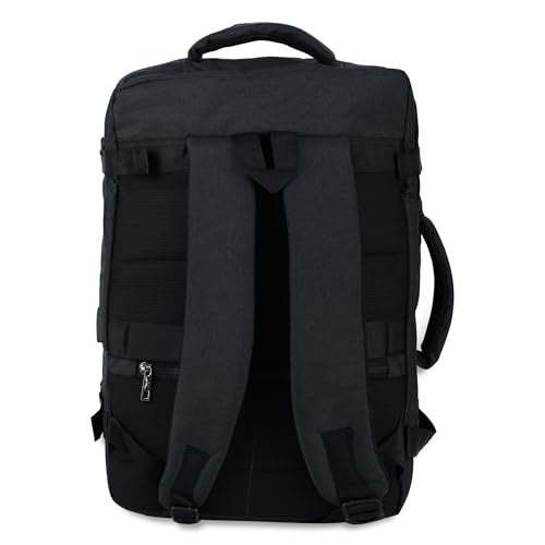 Impulse Vission V2 40L Unisex Water Resistant Travel 4 Compartment Laptop Backpack With USB Charging Port - Office/School/College/Business Bag Fits Up to 16 Inch Laptop (Black) - 1 Year Warranty - Image 3