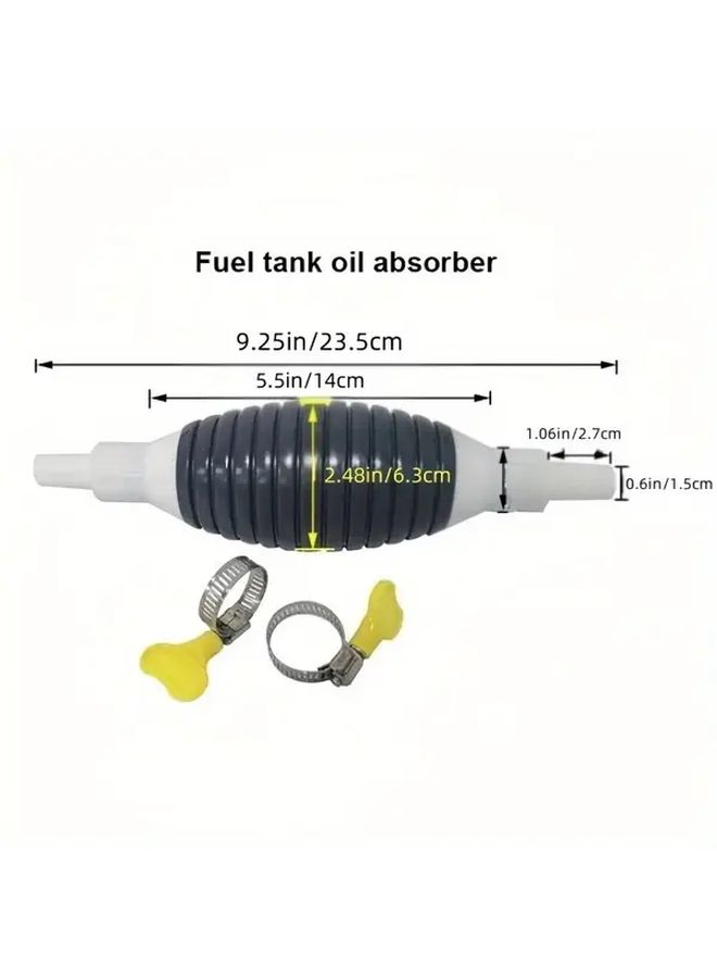 مجموعة مضخة شفط PVC من Black Airbag مع خرطوم لنقل الزيت والماء والوقود - Image 5