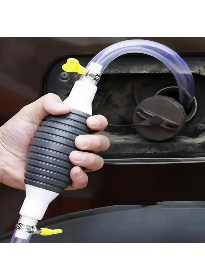 مجموعة مضخة شفط PVC من Black Airbag مع خرطوم لنقل الزيت والماء والوقود - Image 1