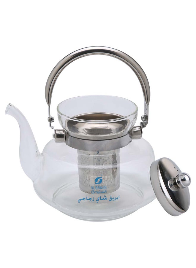 AL SANIDI Glass teapot, Teapot, Transparent , capacity 1200 ml  - Image 2