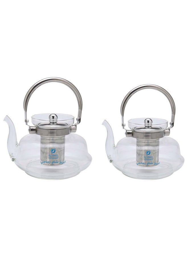 AL SANIDI Glass teapot, Teapot, Transparent , capacity 1200 ml  - Image 5