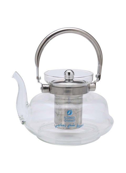 Glass teapot, Teapot, Transparent , capacity 1200 ml