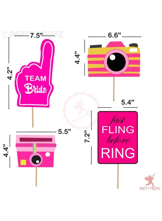 بارتي بروبس مجموعة ديكورات حفلات توديع العزوبية للعروس من بارتي بروبس - ٢٤ قطعة | مجموعة ديكورات حفلات توديع العزوبية | زينة حفلات توديع العزوبية للعروس | وشاح | لافتة - Image 3