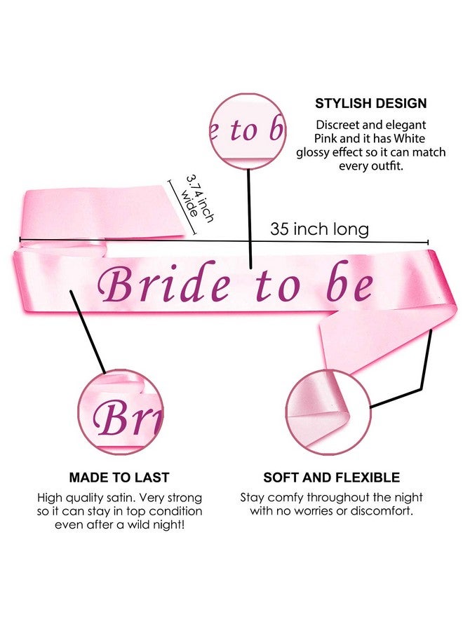 بارتي بروبس مجموعة ديكورات حفلات توديع العزوبية للعروس من بارتي بروبس - ٢٤ قطعة | مجموعة ديكورات حفلات توديع العزوبية | زينة حفلات توديع العزوبية للعروس | وشاح | لافتة - Image 4