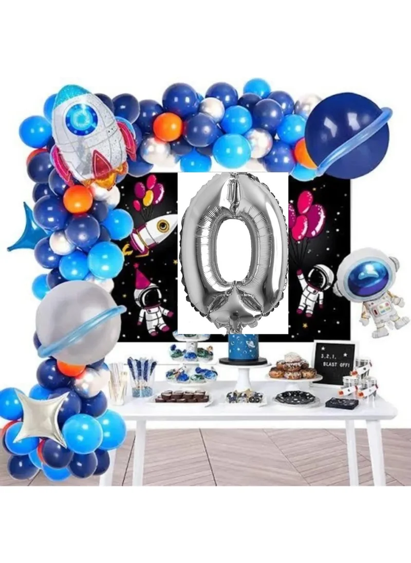 Bkmc Astronaut Rocket Space Themed Birthday Party Decoration