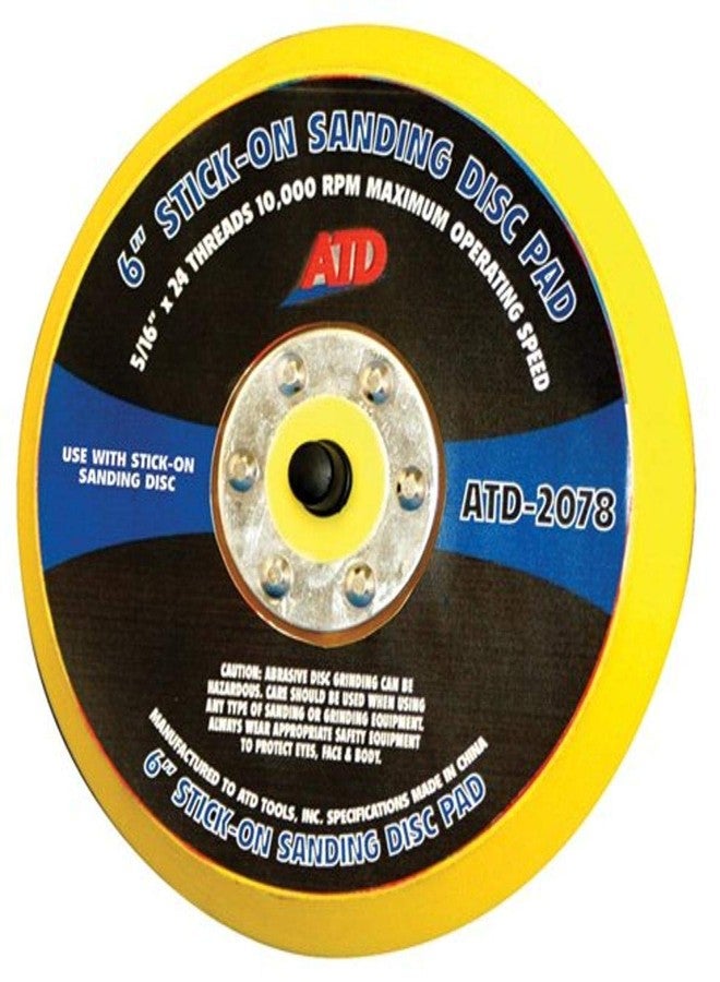 ATD Tools 2078 6" Stick-on Sanding Disc Pad - Image 2