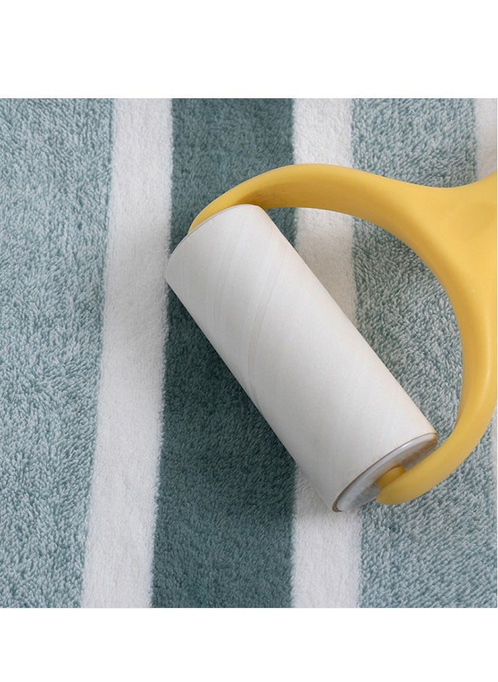 Bukela 3pcs Soft Absorbent Wide Stripe Bath Towel, Non-Shedding Thickened Towel, Shower Towel Suitable For Bathroom, 1*70x140cm Bath Towel, 2*35x75cm Face Towel- Blue  - Image 4