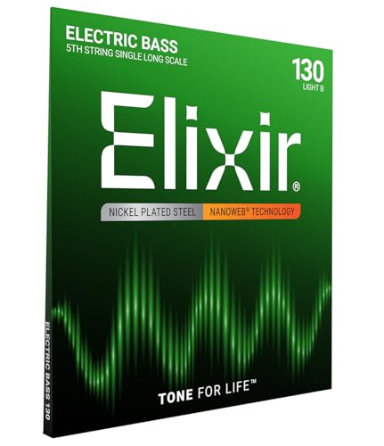 Elixir Strings Electric Bass String NANOWEB Coating, .130, Long Scale - Image 1