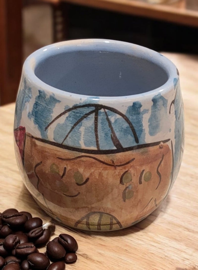 color zone pottery 200ml Ceramic and Pottery Mug, Microwave Safe, Handmade  - Image 2
