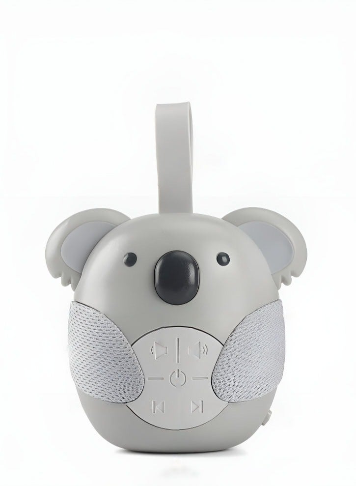 Koala Bear Baby Soother with 10 Light Music Songs 2 Natural Sounds 2 Lullabies Silicone Strap for Infants Toddlers - Image 1