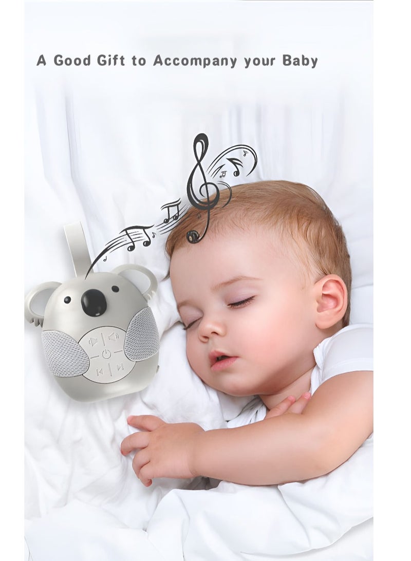 Koala Bear Baby Soother with 10 Light Music Songs 2 Natural Sounds 2 Lullabies Silicone Strap for Infants Toddlers - Image 2