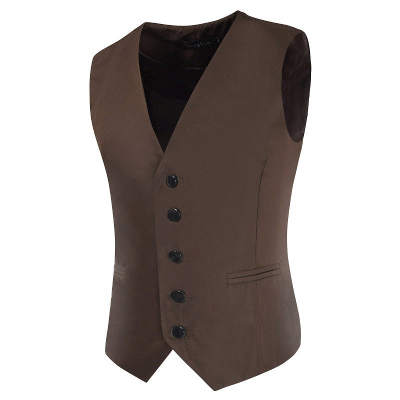 2025 Summer Men'S Trendy Korean Style Slim Vest Jacket Suit Vest Large Size 5Xl Vest 8702 - Image 3