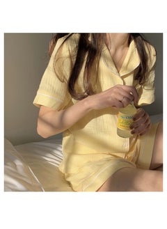 Generic Women Pajamas Set Short Sleeve Sleepwear Button Down Nightwear Soft Summer Loungewear For Ladies  - Image 5