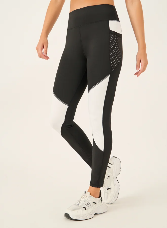 Styli Styli Color Block Pocket Detail Leggings